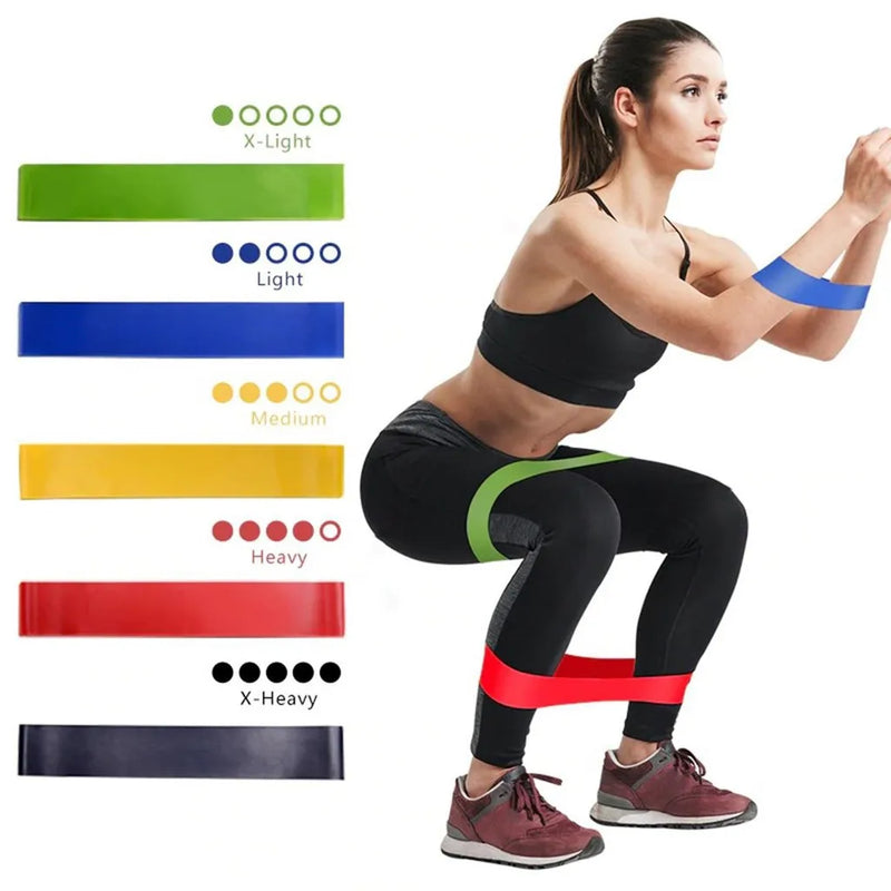 Kit 5 Faixas Elásticas Para Exercícios Multifuncional