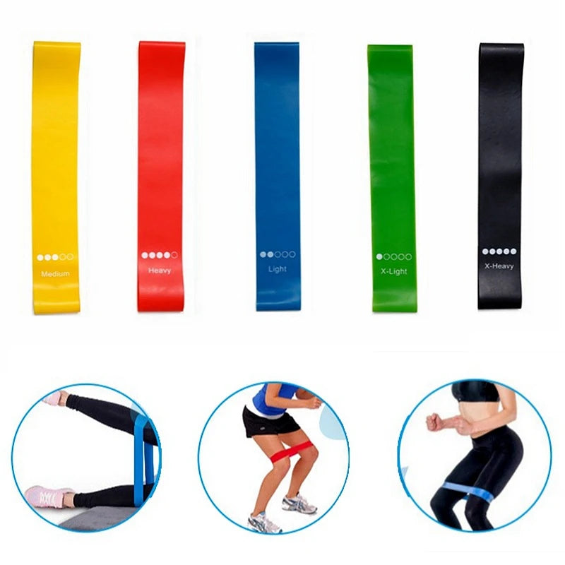 Kit 5 Faixas Elásticas Para Exercícios Multifuncional