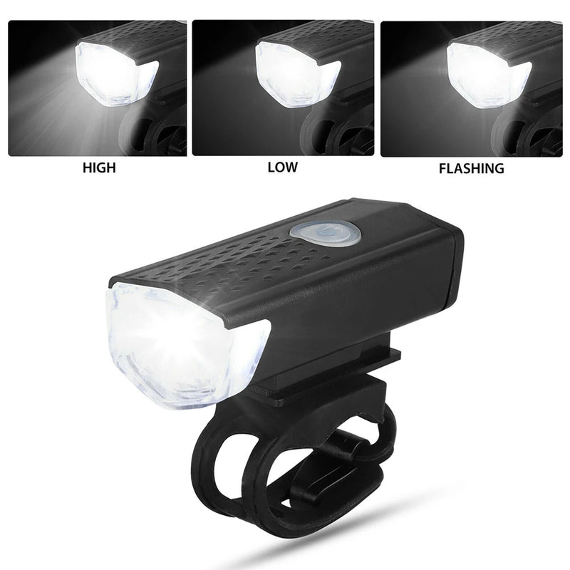 Kit Farol para Bicicletas Recarregável - LED