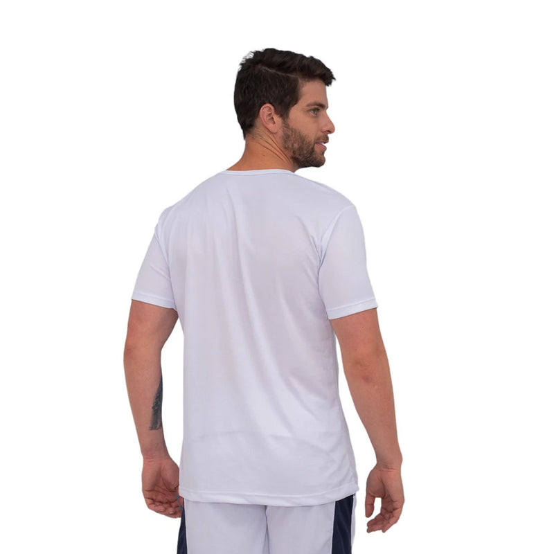 Camiseta Slim Masculina Dry Fit Branca