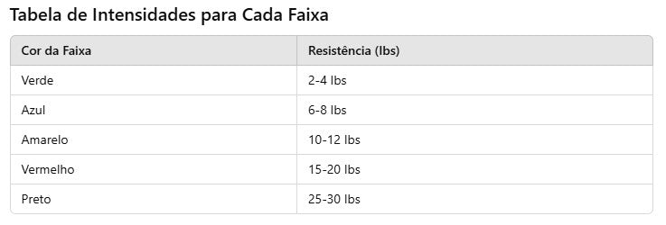 Kit 5 Faixas Elásticas Para Exercícios Multifuncional